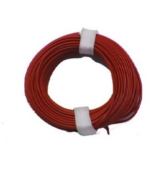 Cable color rojo 10 metros.