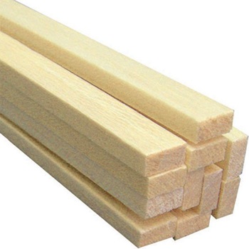 Listones rectangulares madera balsa 3x7mm 1 metro, 5 unidades