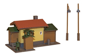 Caseta guardabarreras. Medida: 90x60x45mm. Escala HO.