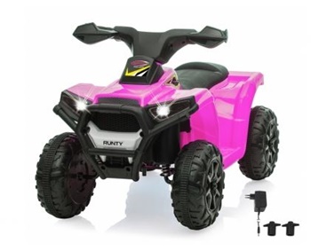 Ride on Mini Quad Runty color rosa.