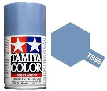 Spray color PEARL LIGHT BLUE.
