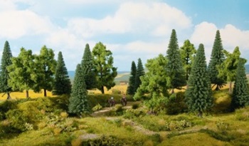 Set de 16 arboles de 10-14 cm para bosque mixto.