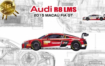 Audi R8 LMS 2015 MACAU FIA GT. Kit escala 1/24.