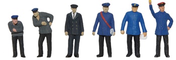 Figuras de época ferroviarios.