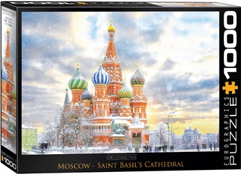 Moscow Catedral Saint Basil's. Puzzle de 1000 piezas.