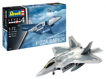F-22A Raptor. Kit de plástico escala 1/72.