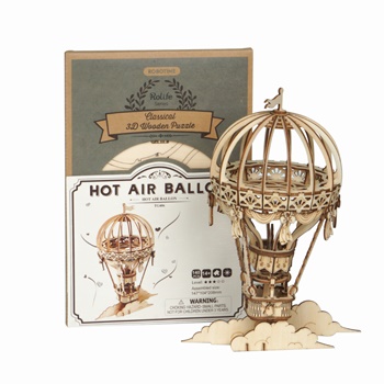 Hot Air Ballon, kit de madera a laser.