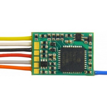 Mini decoder 0.8A, 6 funciones. 6 pin, NEM 651.