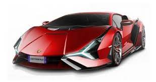 Lamborghini Sian FKP 37 color rojo.