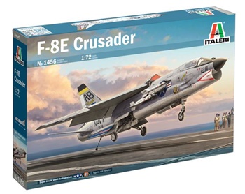 F-8E Crusader. Kit de plástico escala 1/72.