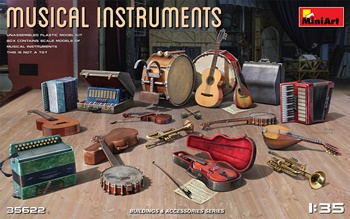 Set de instrumentos musicales.