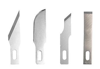 Set de cinco cuchillas variadas para cutter.