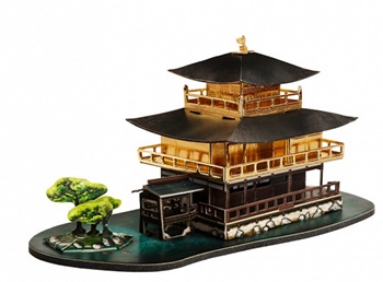 Templo de pabellón de Oro, Hioto, Japón.