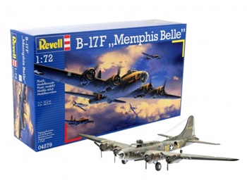 B-17F Memphis Belle, kit de plástico escala 1/72.