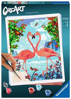 CREART: Flamingo love.