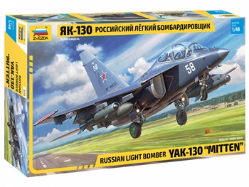 Russian light bomber YAK-130 Mitten. Kit de plástico escala 1/48.