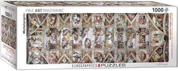 La Capilla Sixtina, puzzle de 1000 piezas panorámico.