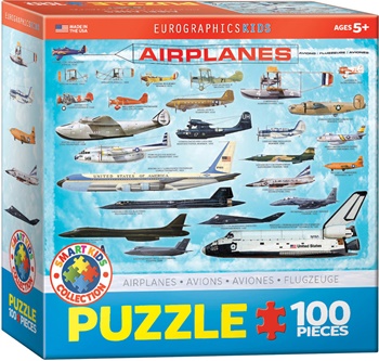 Aviones, puzzle de 100 piezas.