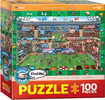 Fútbol, puzzle de 100 piezas.