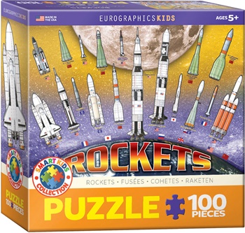 Cohetes, puzzle de 100 piezas.