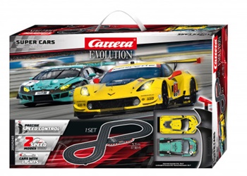 Set Carrera Evolution Super cars. Incluye: coches, pistas, ...