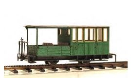 ZRB Wagon n4 color verde. Medida: 80x30x30mm.