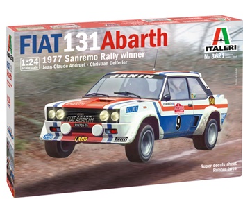 Fiat 131 Abarth. Kit de plástico escala 1/24.