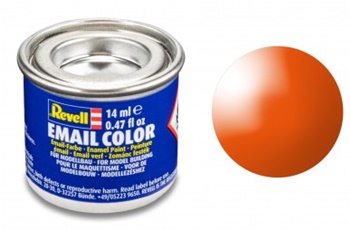 Pintura esmalte color naranja brillante RAL2004, 14ml.