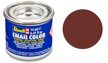 Pintura esmalte color rojo-marrón RAL 3009, 14ml.