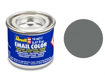 Pintura esmalte color gris ratón mate RAL 7005, 14ml.