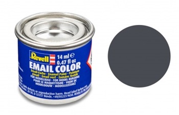 Pintura esmalte color tanque gris mate RAL 7024, 14ml.