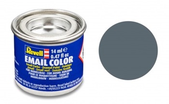 Pintura esmalte color azul grisáceo mate, 14ml.
