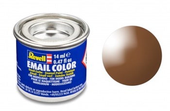 Pintura esmalte color barro marrón brillante RAL8003, 14ml.