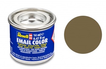 Pintura esmalte color marrón oliva mate RAL 7008, 14ml.