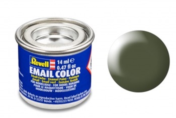 Pintura esmalte color verde oliva satinado RAL 6003, 14ml.