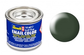 Pintura esmalte color verde oscuro satinado RAL6020, 14 ml.
