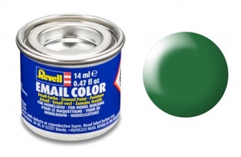 Pintura esmalte verde hoja satinado RAL 6001, 14ml.