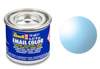 Pintura esmalte color azul transparente 14ml.