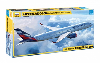 Airbus A350-900 AEROFLOT. Kit de plástico escala 1/144.