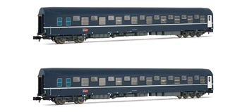 Set de dos coches cama SNCF T2, época V-VI.