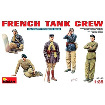 French tank crew, escala 1/35.