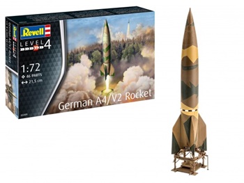 German A4/V2 Rocket. Kit de plástico escala 1/72.