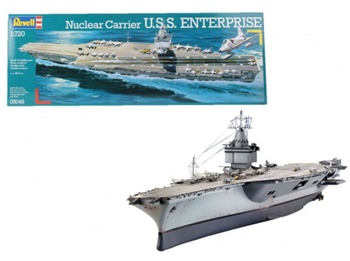 U.S.S. Enterprise nuclear carrier, kit de plástico escala 1/720.