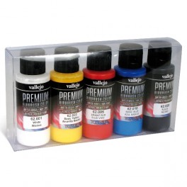 Set de colores básicos Premium Airbrush, 5 unidades.