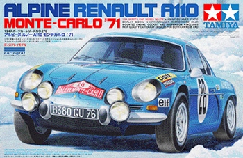 Renault Alpine A110 Monte Carlo 1971. Kit de plástico escala 1/24.
