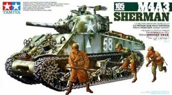 M4A3 Sherman 105mm. Kit de plástico escala 1/35.