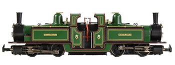 Locomotora doble MERDDIN EMRYS color verde.