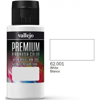 Premium Airbrush color, color blanco, 60ml.