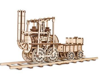 Locomotora, kit de madera con 325 piezas.