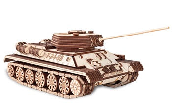 Tanque T-34-85, kit de madera con 965 piezas.